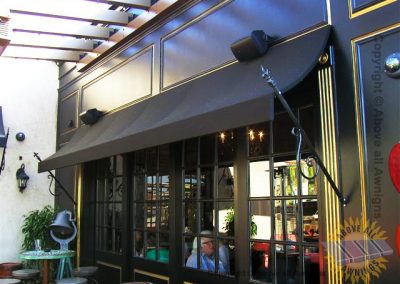 Commercial Spear Awnings - front of store