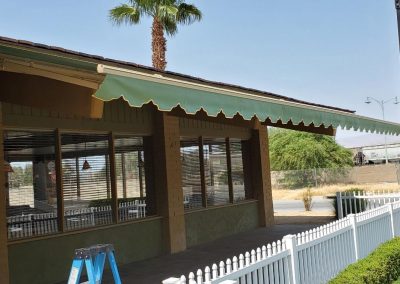 Green Retractable Awning